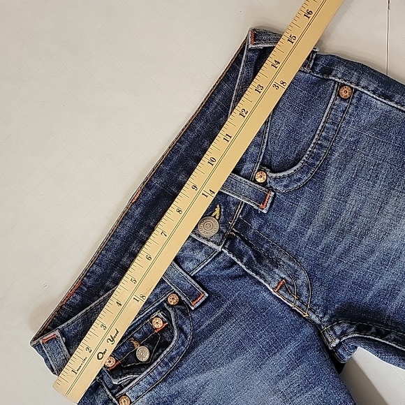 True Religion Joey Orange Topstiching and Twisted Inseam sz27  BinO - Picture 6 of 14